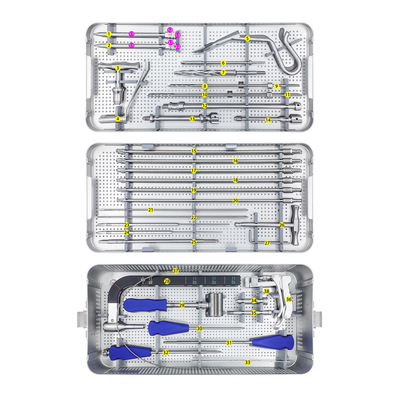 Hindfoot Fusion boka köröm hangszerkészlet