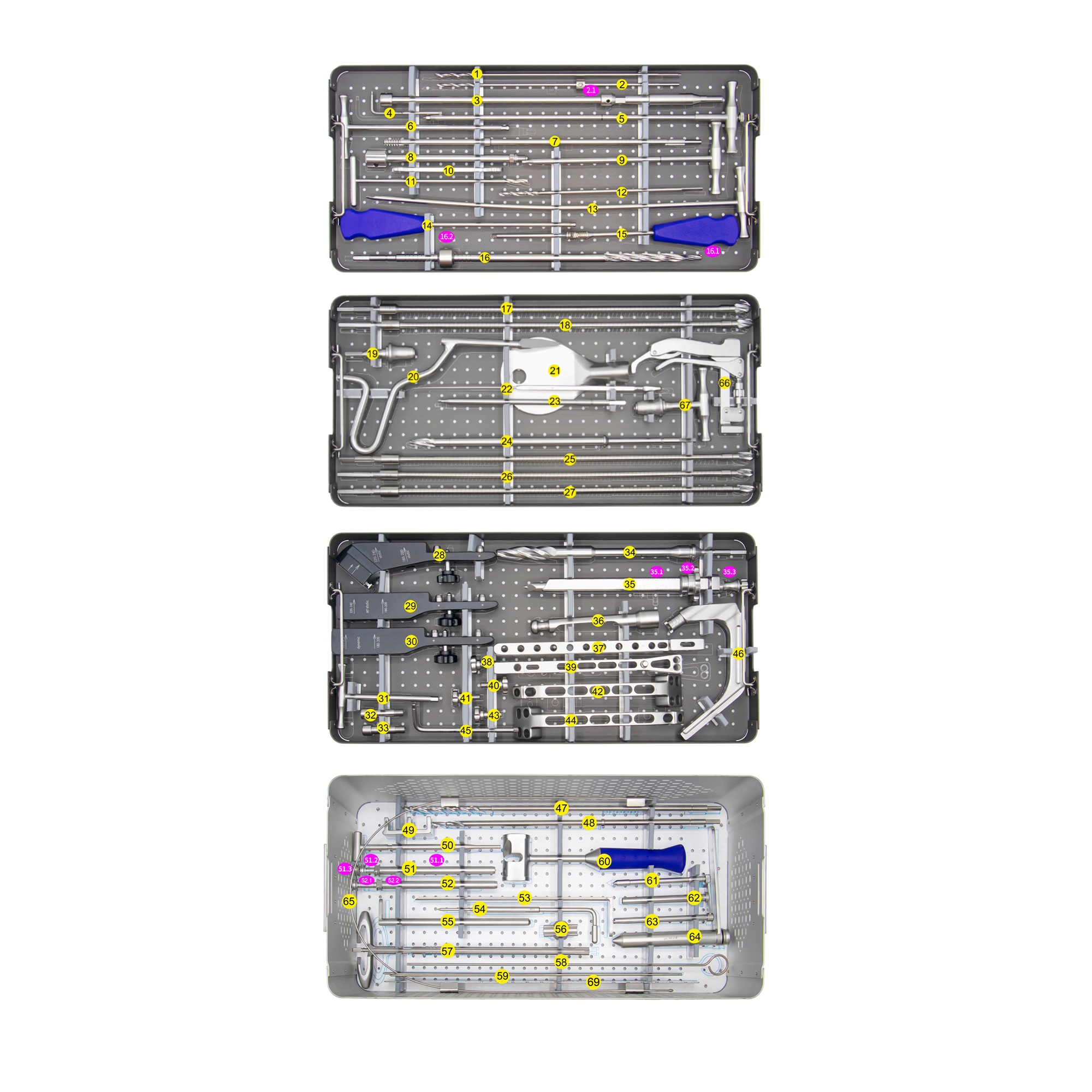 Intertan intramedulláris köröm műszerkészlet